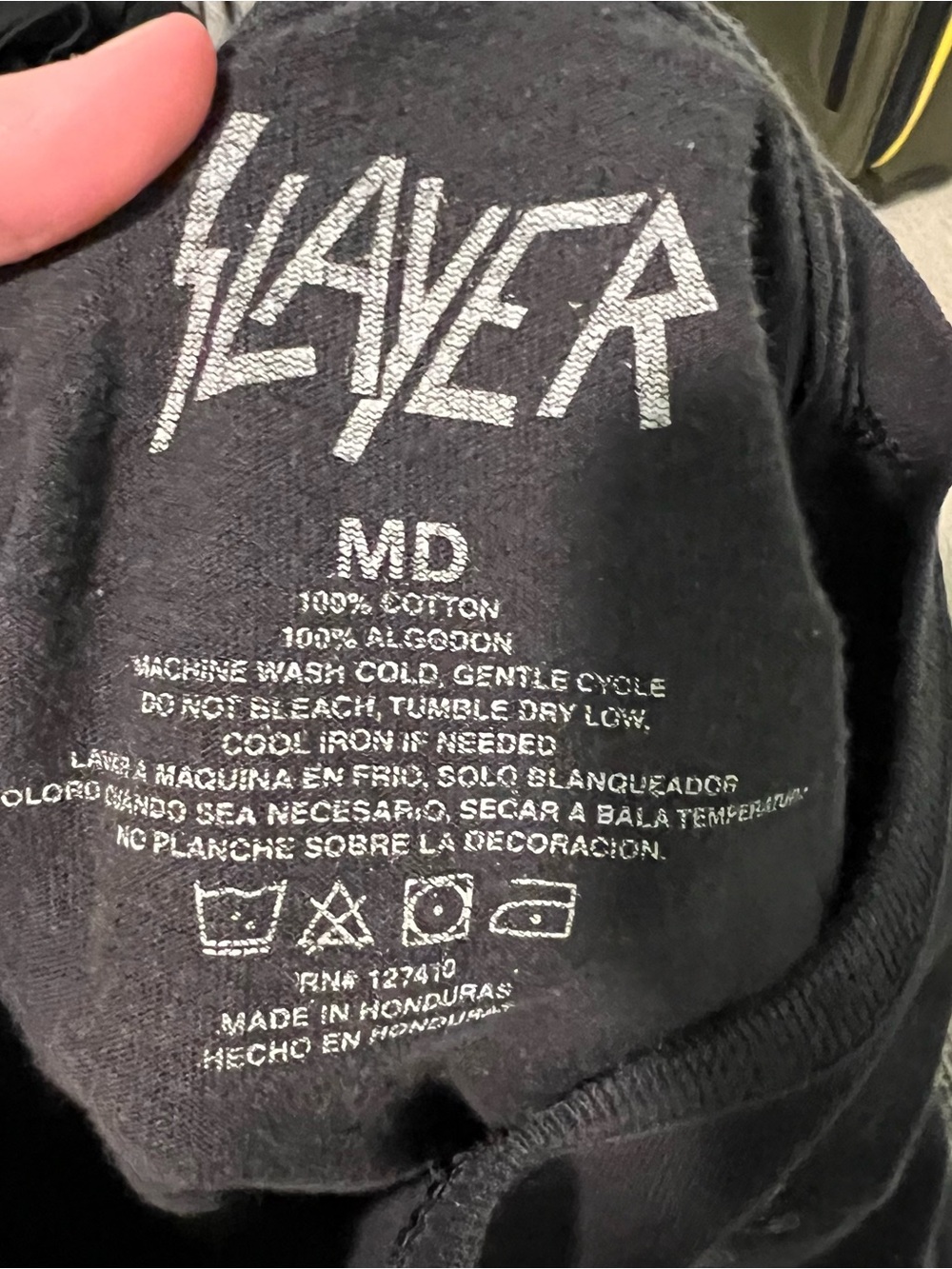 Vintage slayer world sacrifice 1989 tour graphic tee - Picture 6 of 6